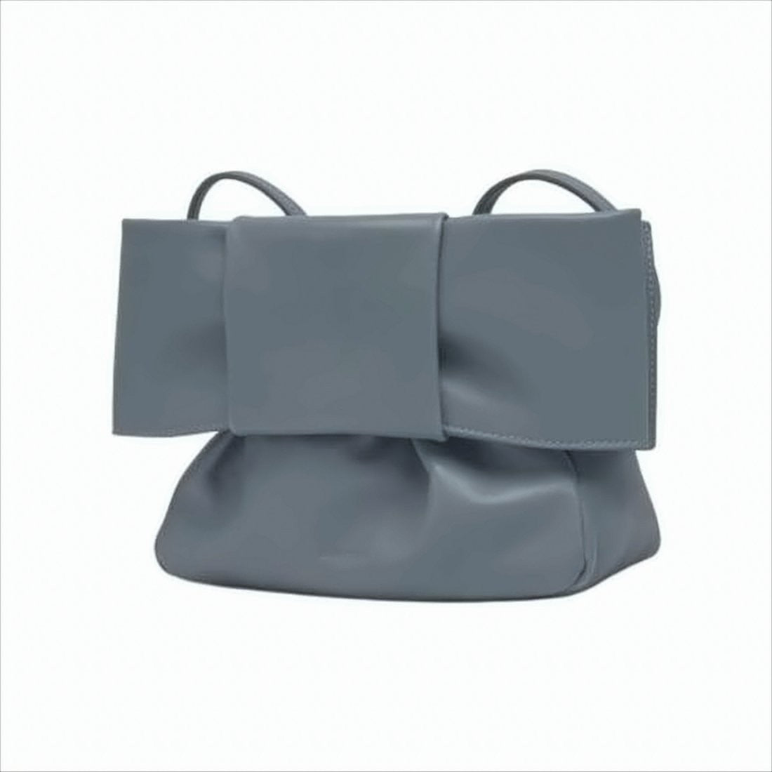 Jil Sander Structured Lambskin Leather Shoulder Bag