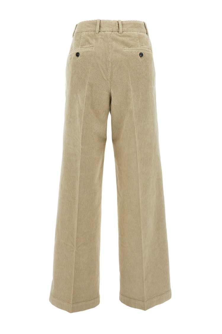 Cellar Door Tailored Brown Trousers With Structured Silhouette