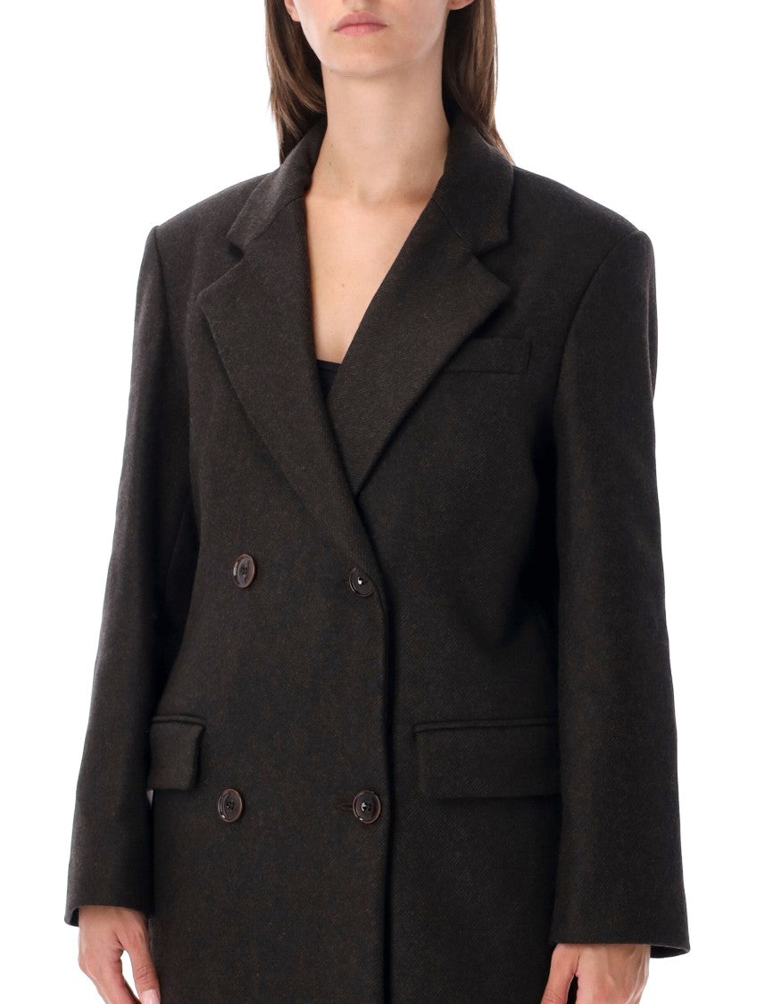 Sessùn Nara Double-Breasted Wide Lapel Coat
