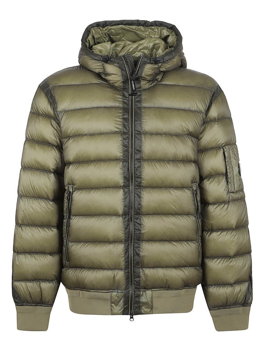 C.P. Company Vibrant Blue Quilted Jacket With Hood