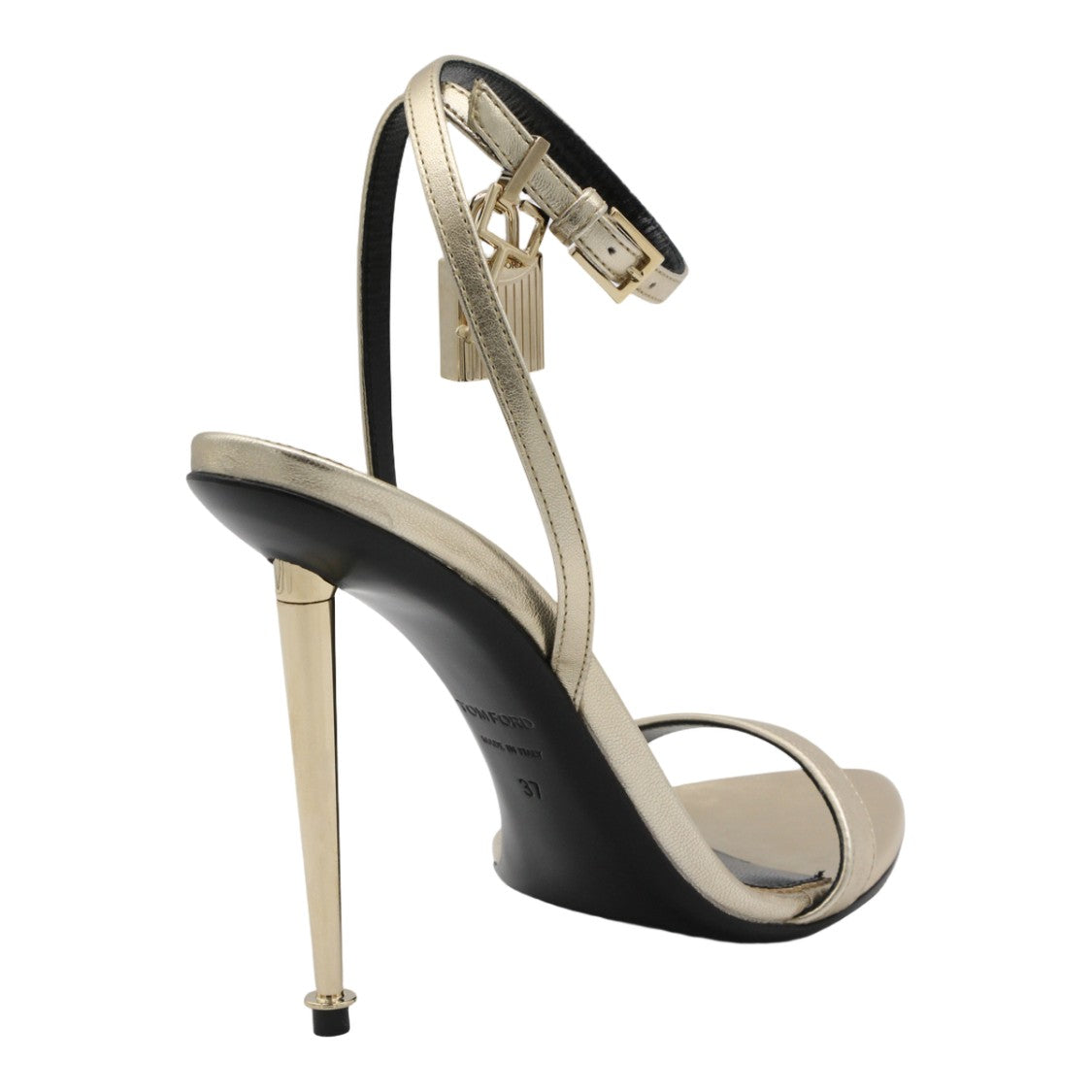 Tom Ford Metallic Gold Stiletto Sandals