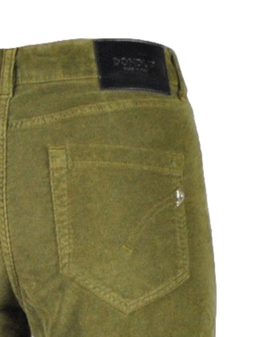 Dondup High-Waisted Olive Green Jeans