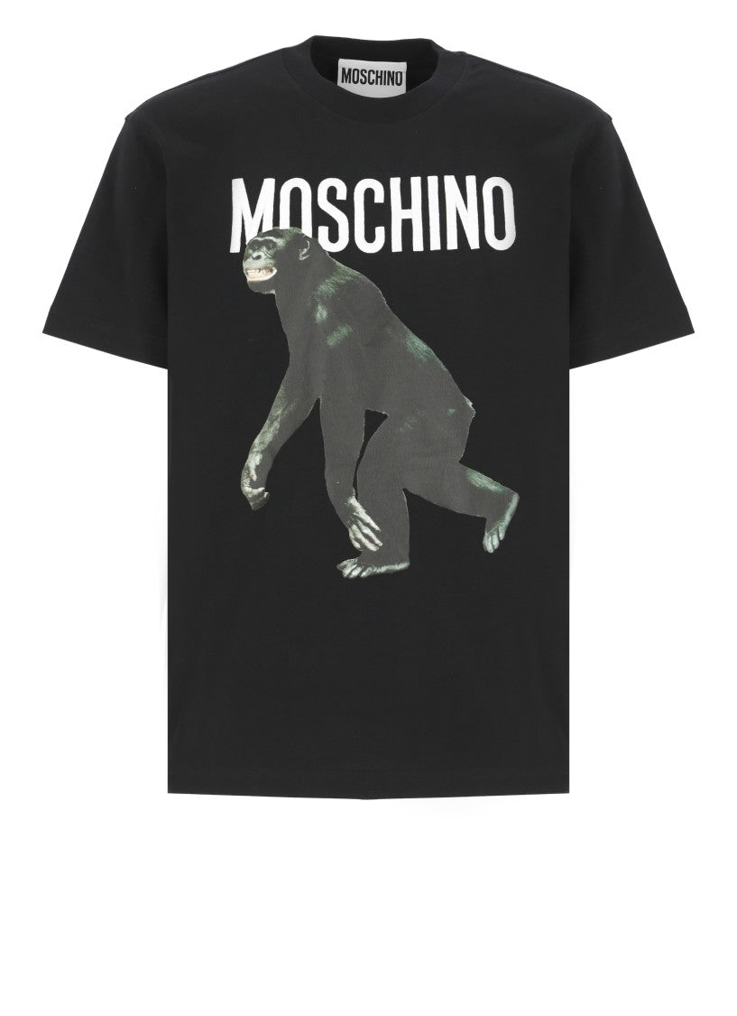 Moschino Black Cotton T-Shirt