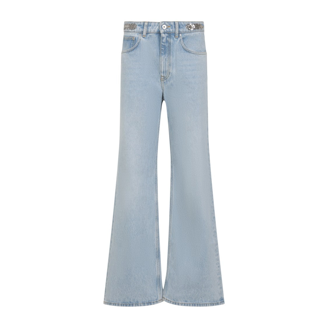 Rabanne Light Blue Denim Cotton Jeans