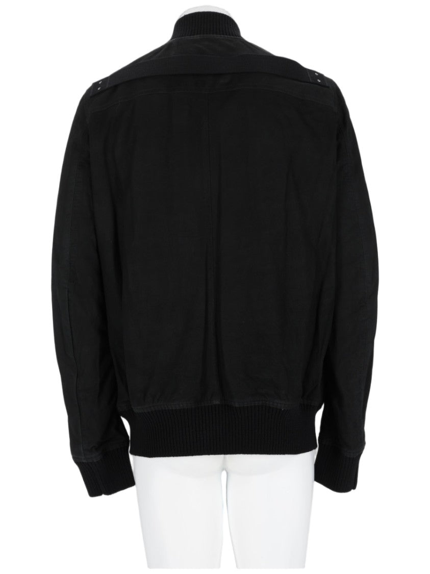 Rick Owens Heizer Flight Lamb Leather Bomber Jacket