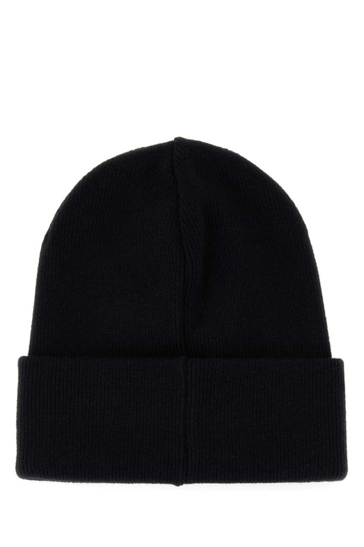 Dsquared2 Black Wool Beanie Hat