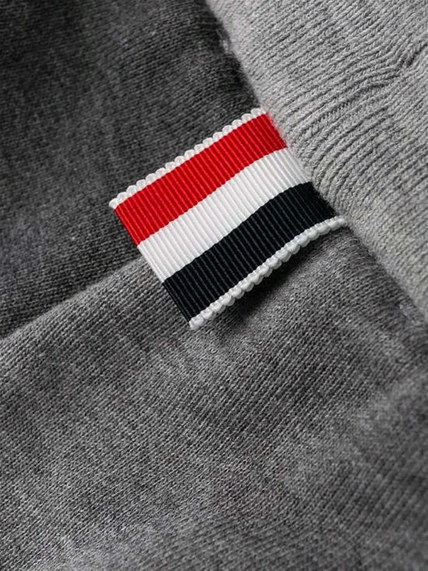 Thom Browne Two-Tone Loopback Sweat Shorts With Adjustable Waistband