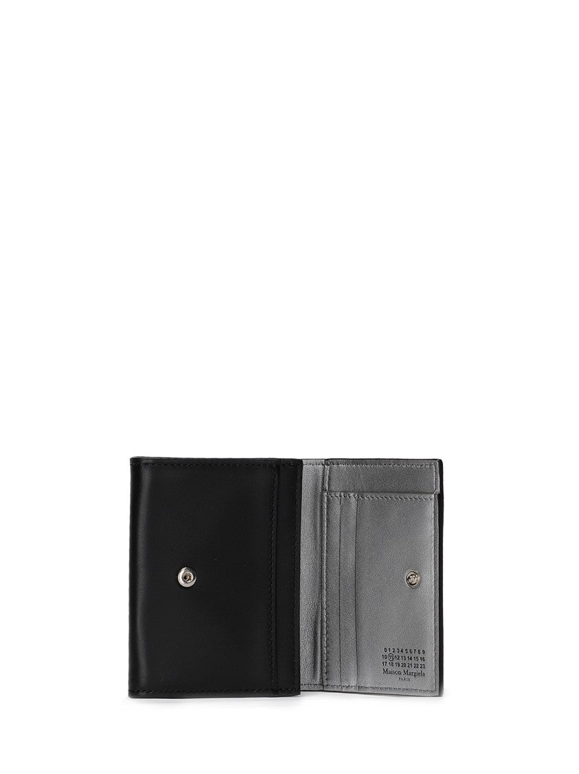 Maison Margiela Compact Black Leather Wallet