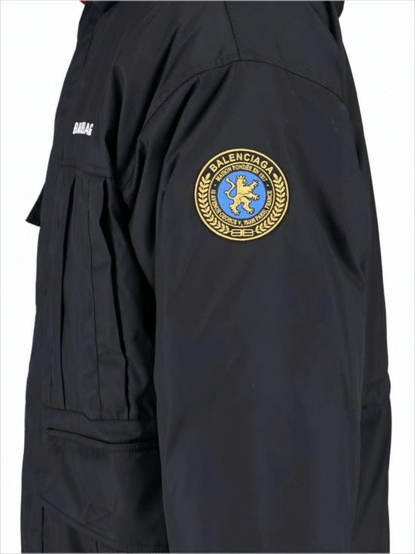 Balenciaga Down Jacket With Detachable Fur-Trimmed Hood