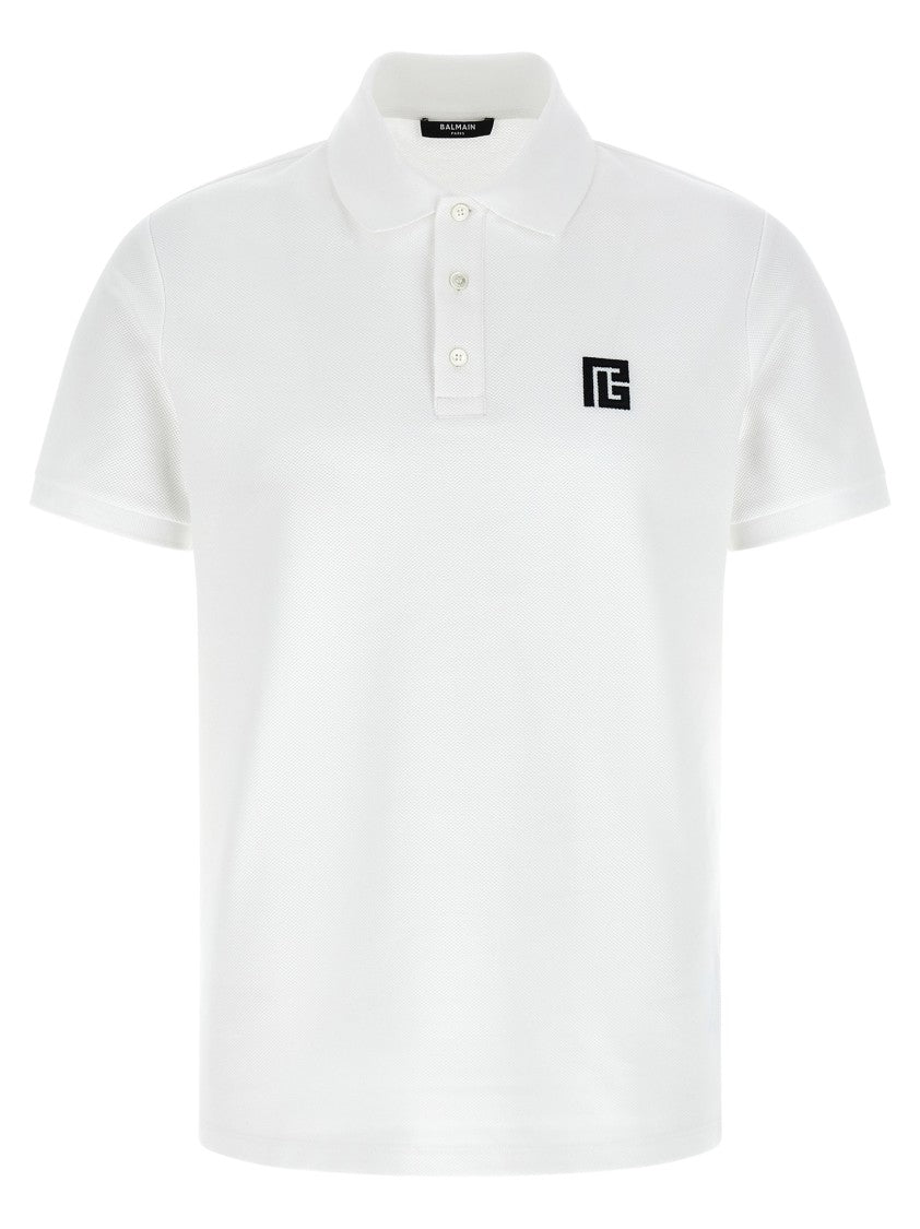 Balmain Embroidery Polo Shirt