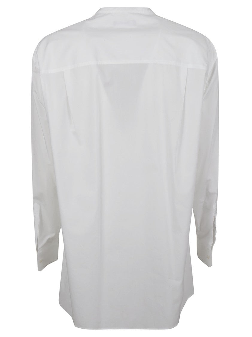 Dolce & Gabbana White Shirt With Band Collar