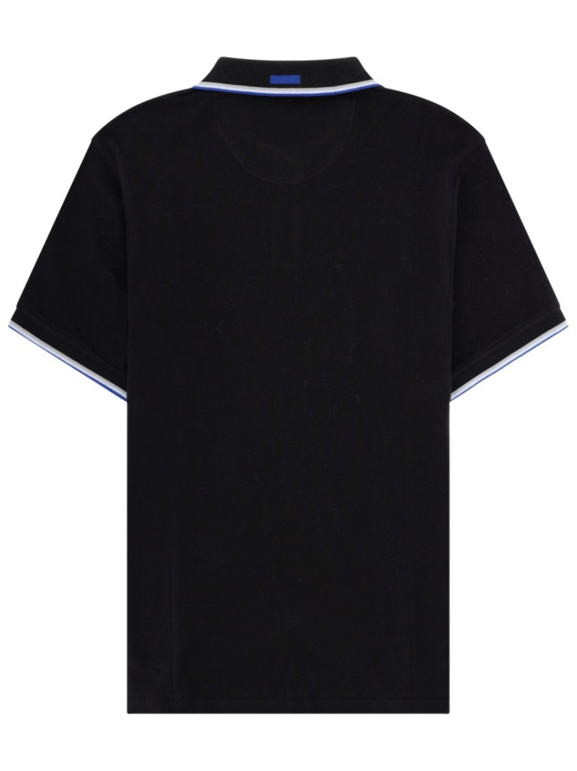 Paul Smith X Barbour Black Premium Cotton Striped Polo Shirt
