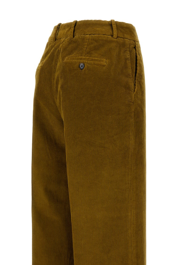Cellar Door Tailored Brown Trousers With Clean Silhouette