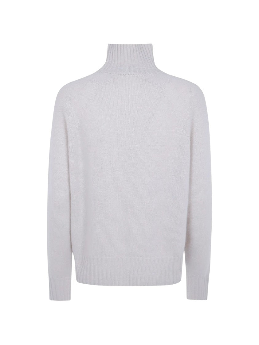 Seventy Ribbed Cropped Turtleneck Knitted Sweater