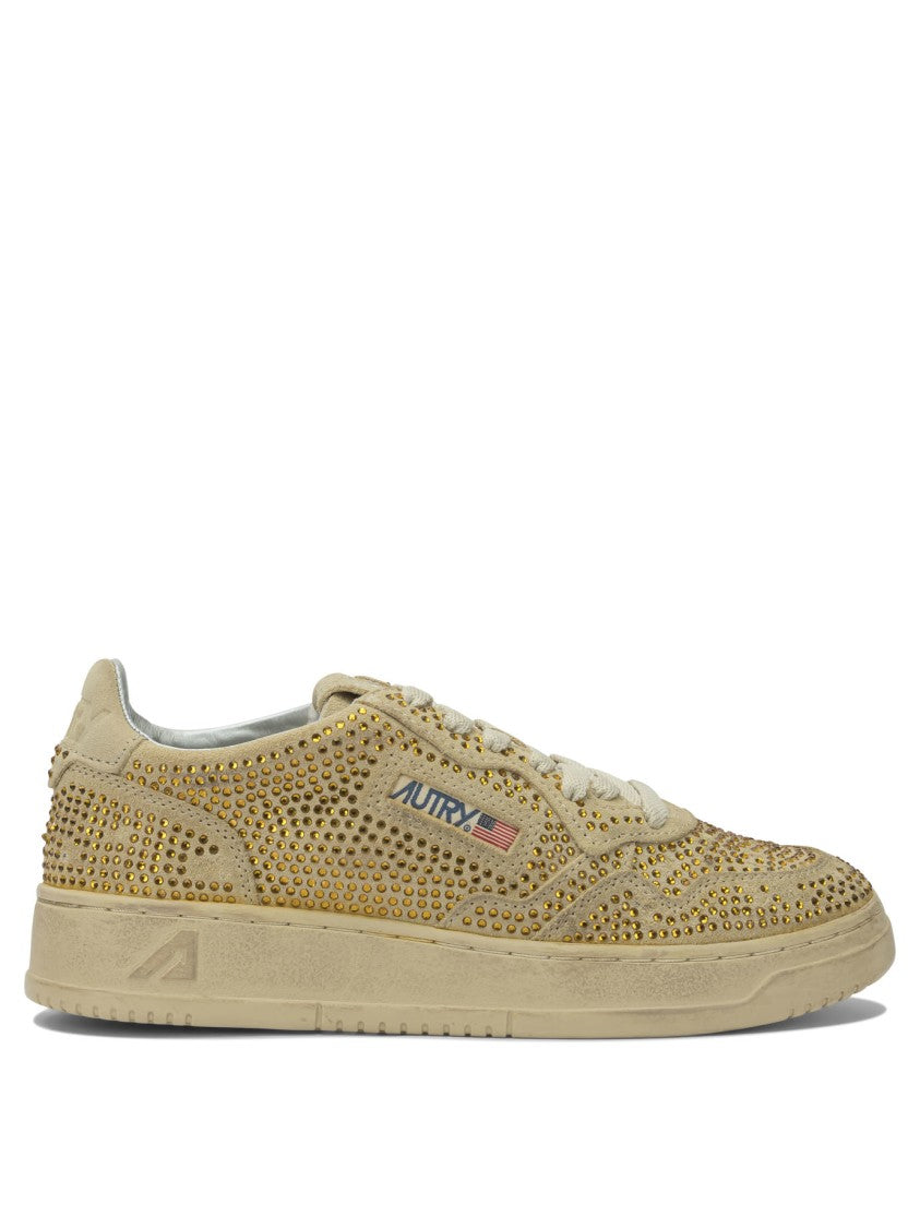 Autry "Medalist Low Crystal" Sneakers