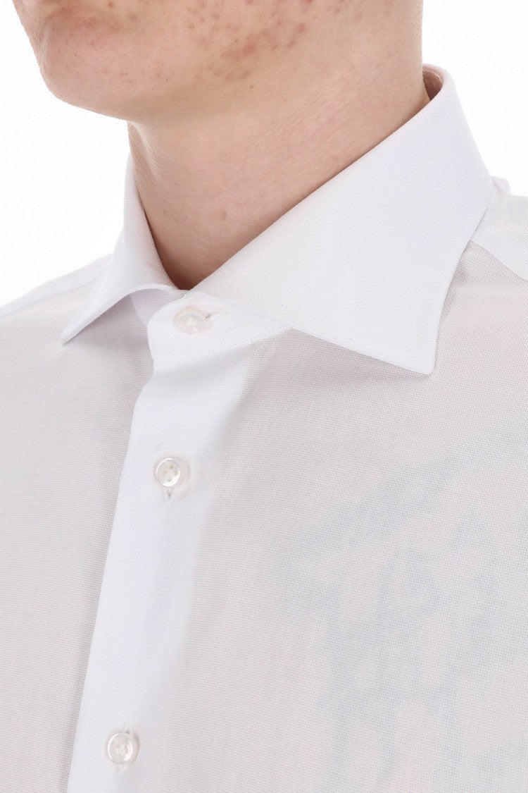 Borriello Micro Pattern Cotton Tailored Shirt