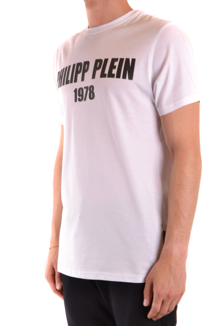 Philipp Plein Short-Sleeve Crew Neck T-Shirt With Bold Logo