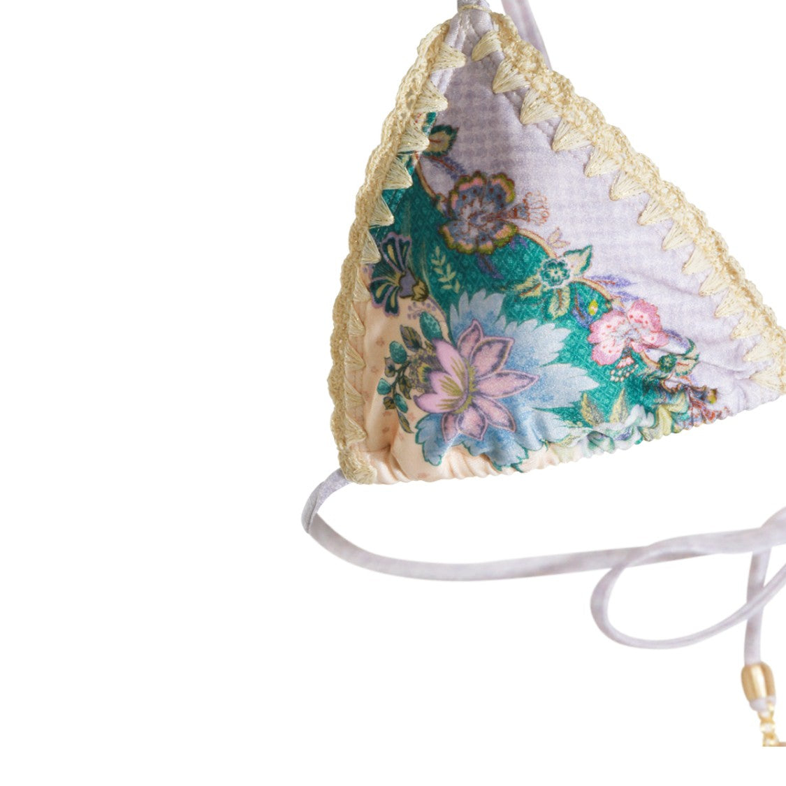Zimmermann Cream Floramo Motif Bikini