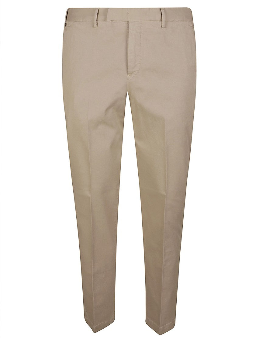 Pt Torino Master Tailored Beige Straight-Leg Pants
