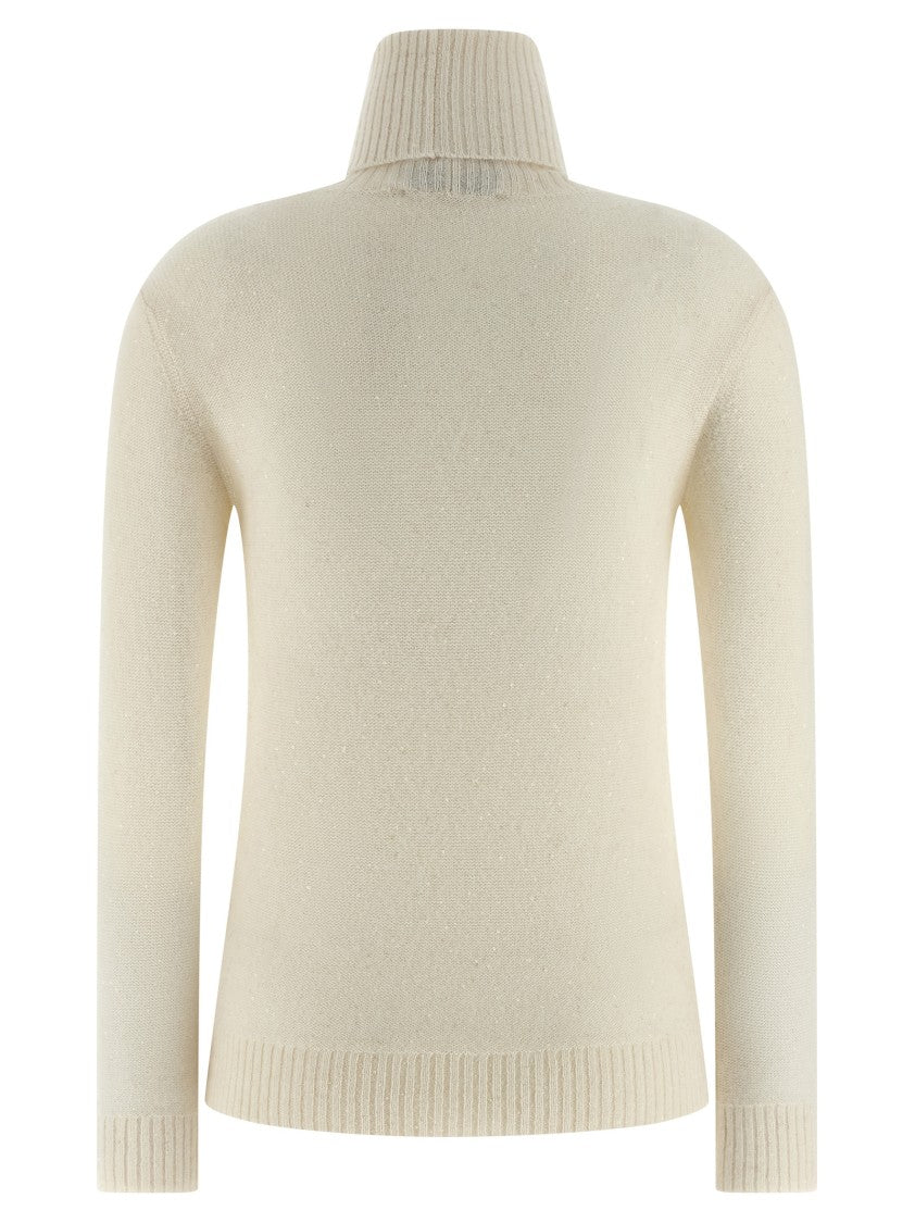 Fabiana Filippi Sequin Turtleneck Sweater