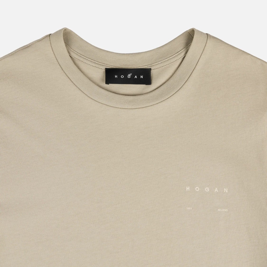 Hogan Ecru T-Shirt With Regular Fit