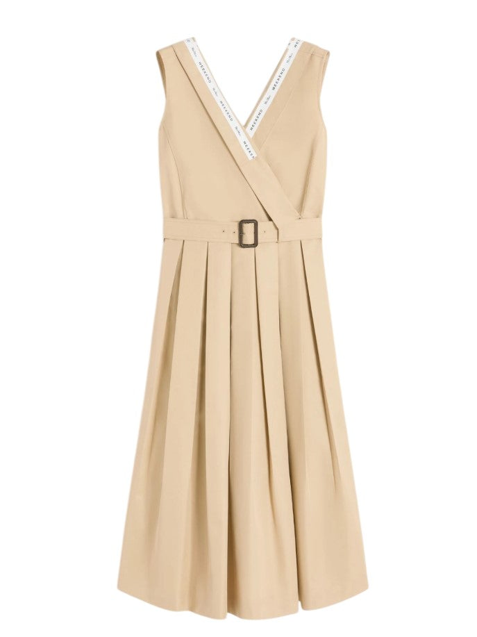 Weekend Wkdcono Technical Gabardine Midi Dress