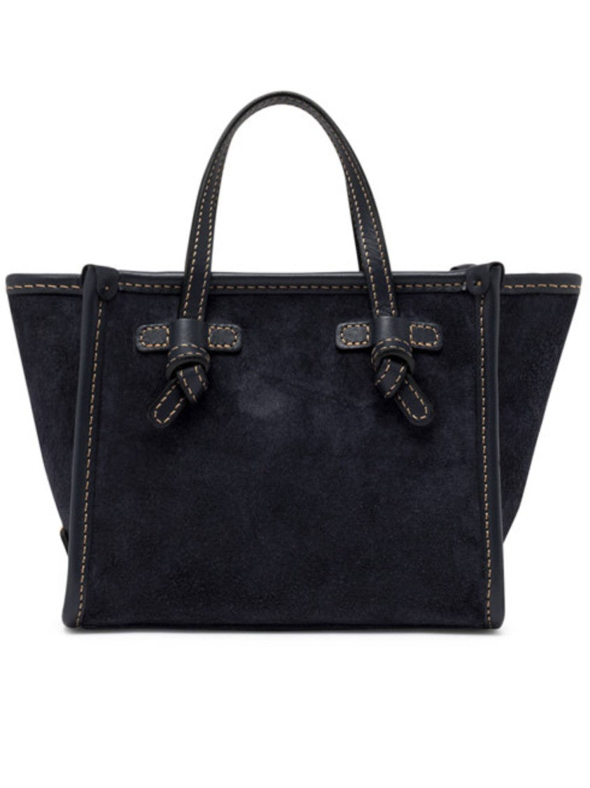 Gianni Chiarini Miss Marcella Black Suede Handbag