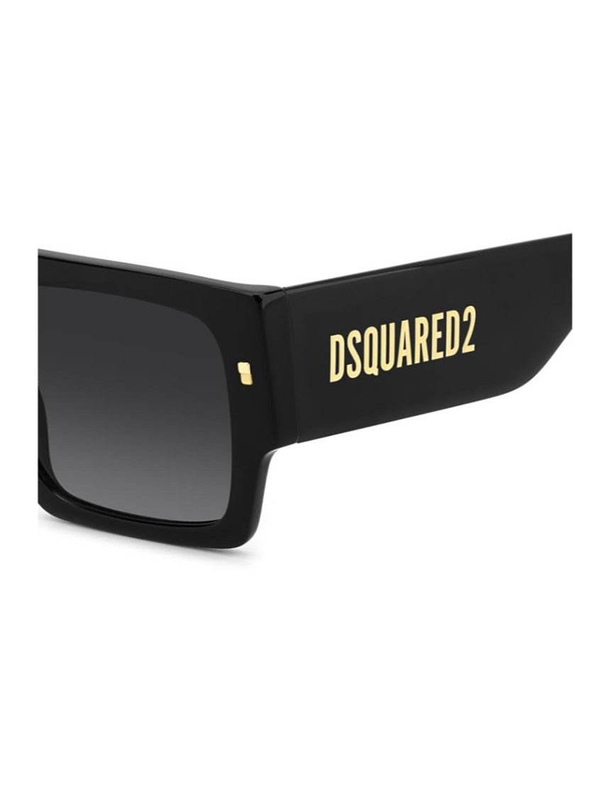 Dsquared2 Oversized Square Frame Sunglasses With Gold Accents