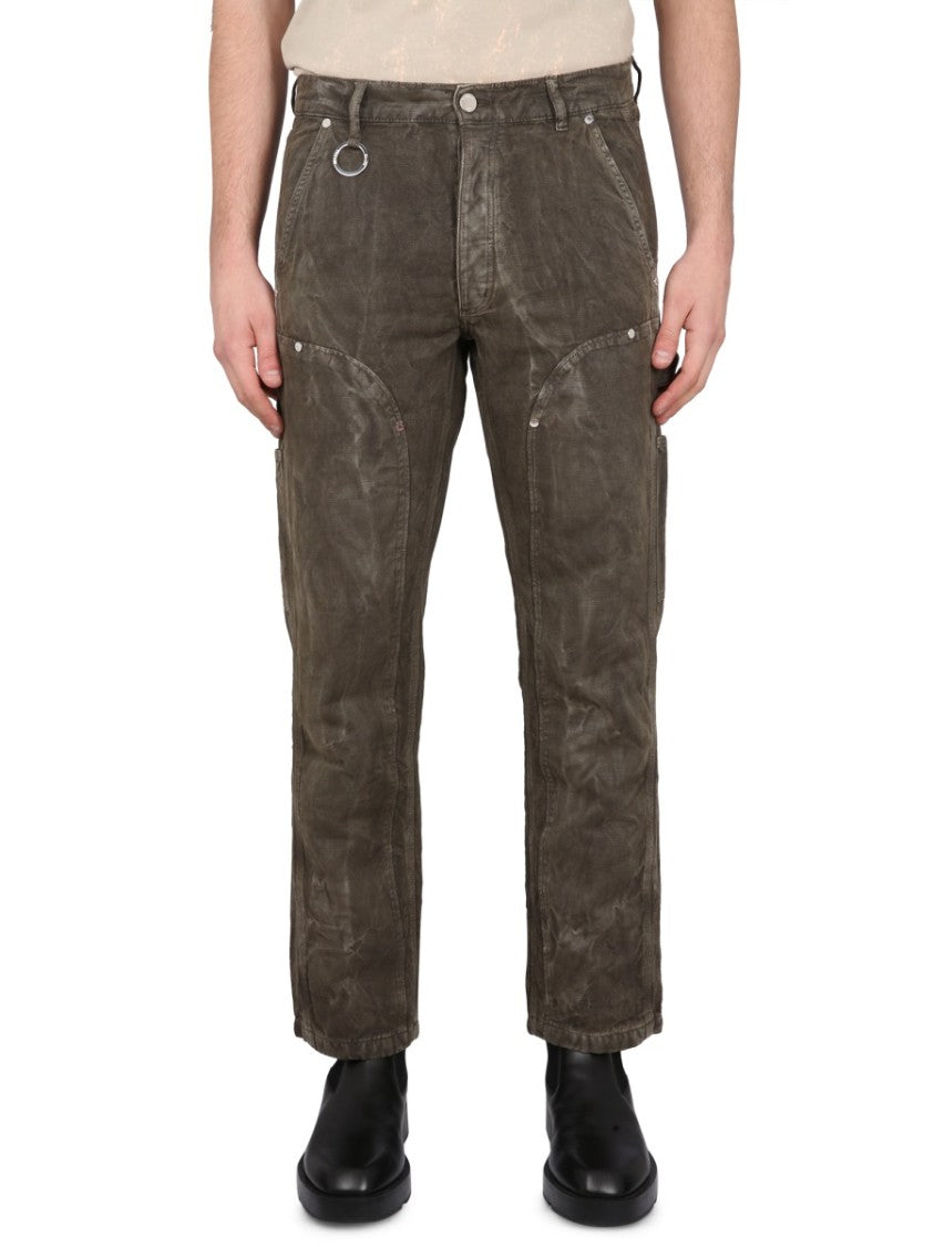 Études Relaxed Fit Textured Cotton-Linen Pants