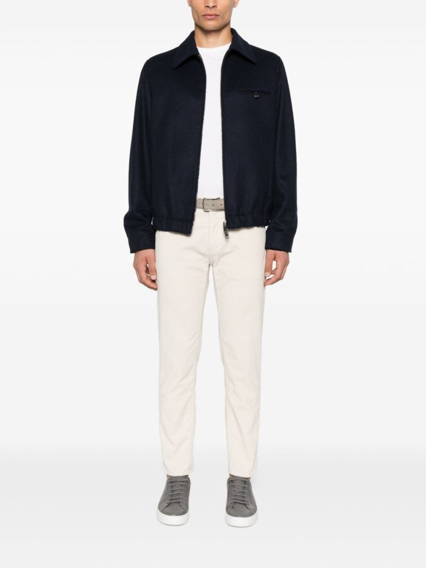 Dondup Ivory Slim-Fit Jeans With Classic Five-Pocket Design