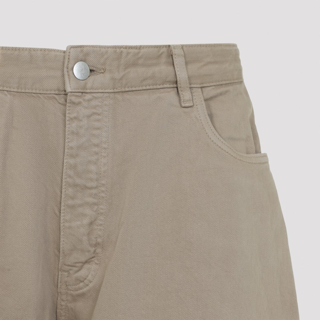Studio Nicholson Paolo Beige Cotton Jeans