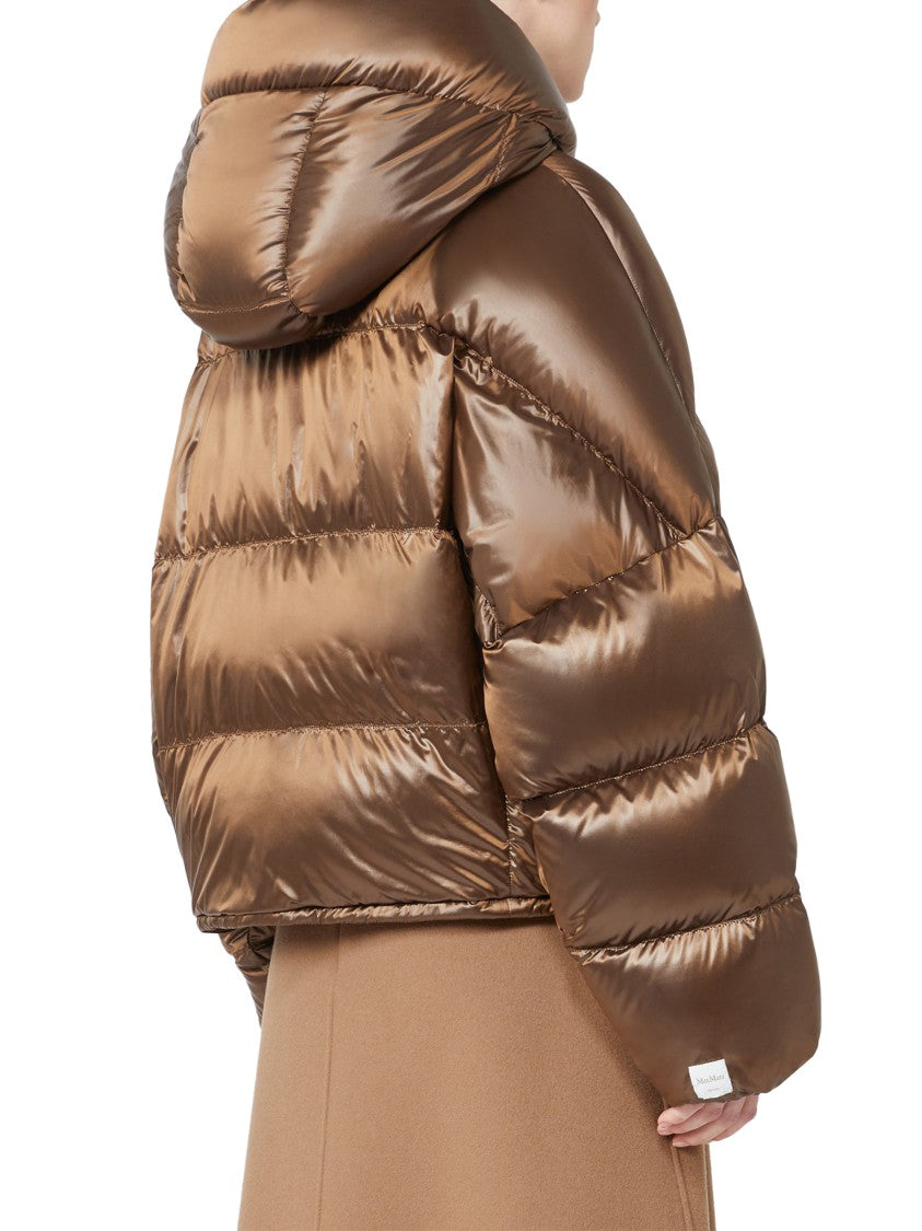 Max Mara Cropped Puffer Coat With Hood