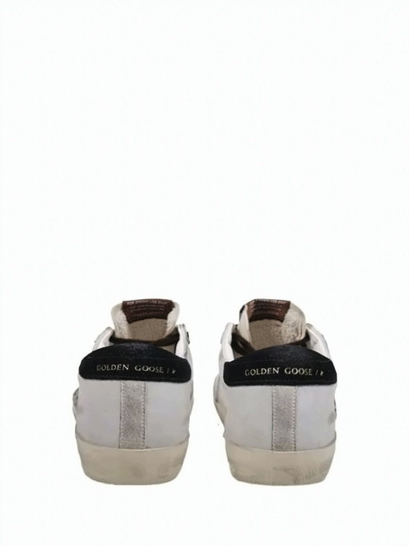 Golden Goose Distressed Leather Sneakers With Signature Star Detail