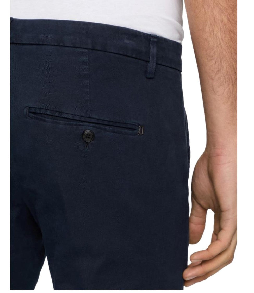 Dondup Straight-Leg Blue Denim Jeans With Five-Pocket Design