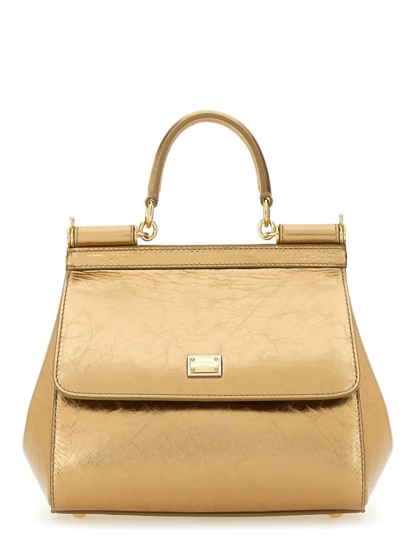 Dolce & Gabbana "Sicily" Leather Shoulder Bag