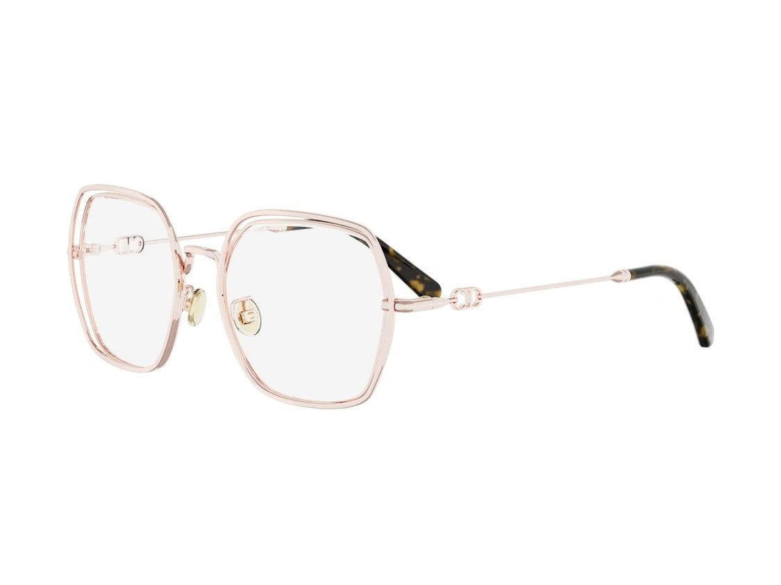 Dior Rose Gold Cd50154u Geometric Metal Sunglasses