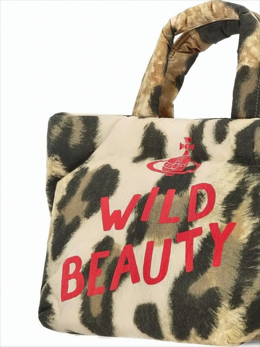 Vivienne Westwood Leopard Print Tote Bag With Padded Handles