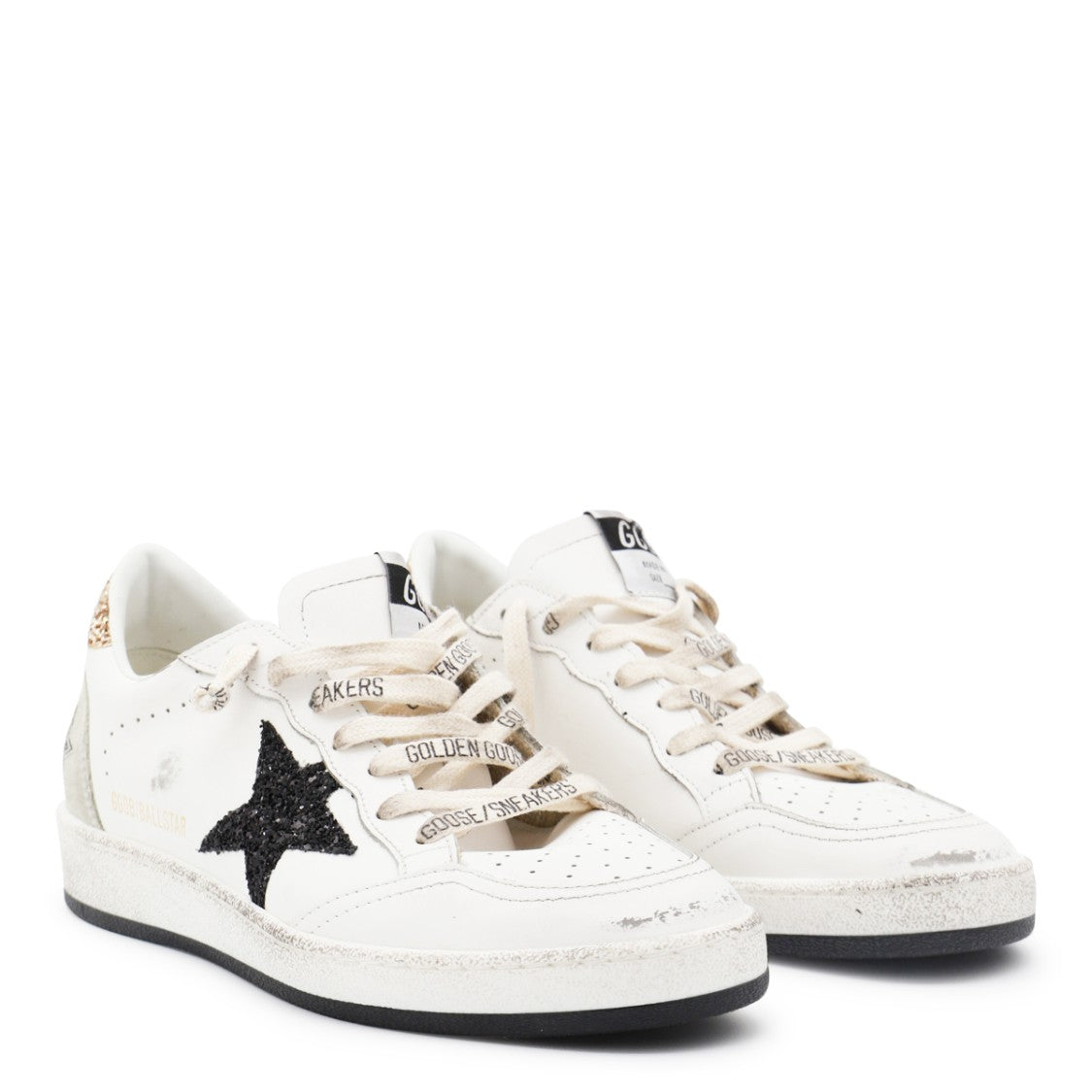 Golden Goose White Ball Star Leather Low Top Sneakers