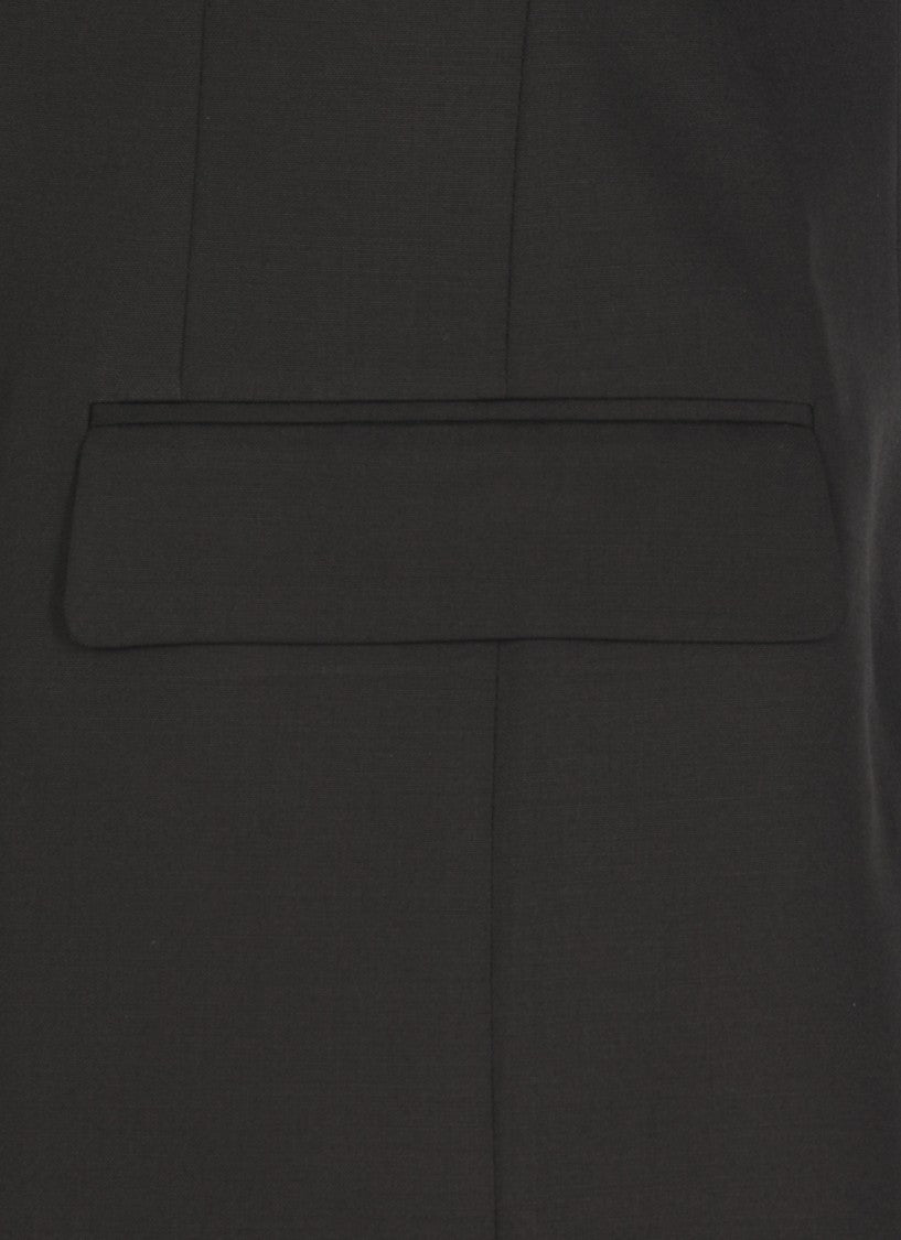 Lardini Black Wool Suit