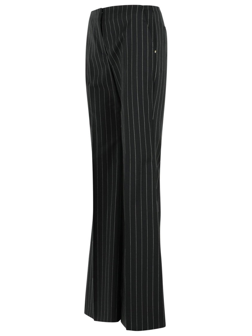 Sportmax 'Visino' Black Virgin Wool Blend Pants