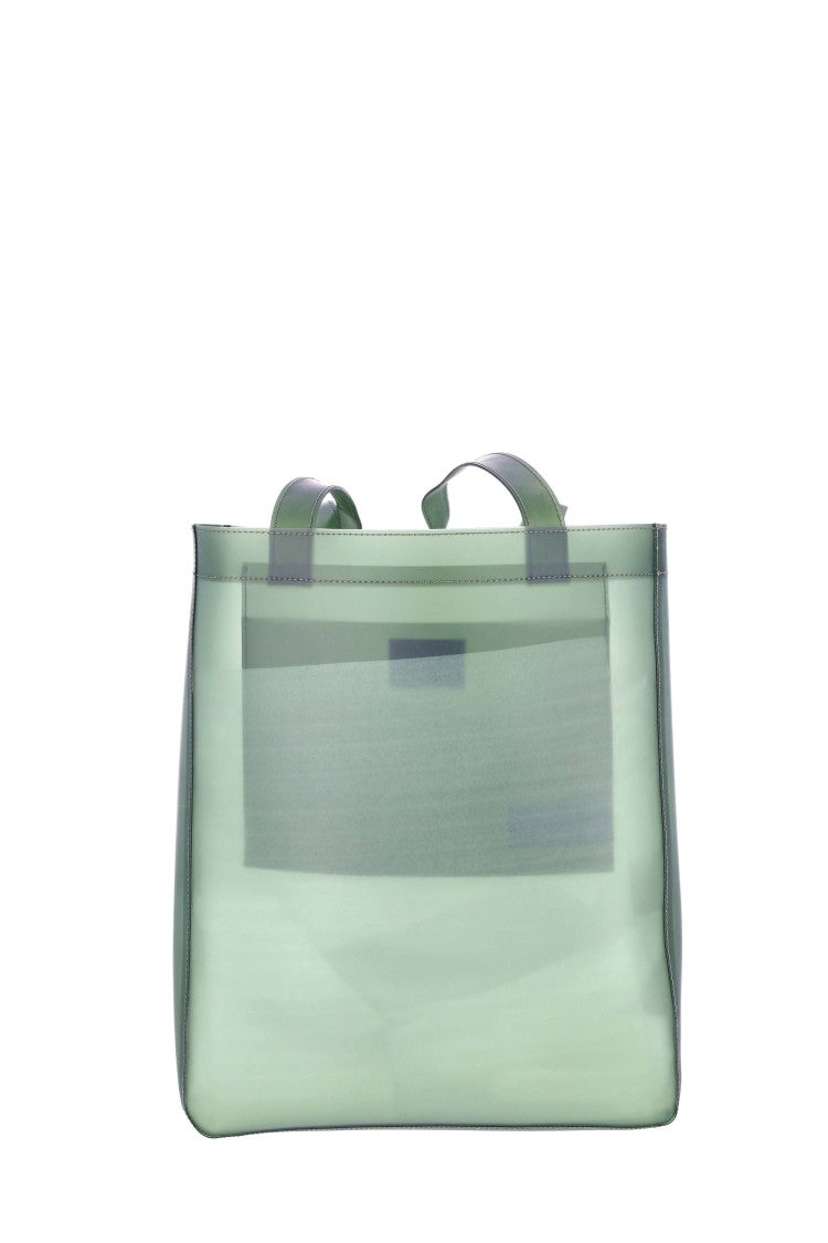 A.P.C. Lou Transparent Kaki Tote Bag
