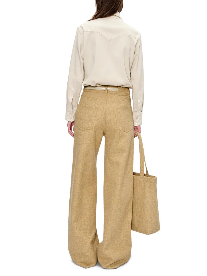 A.P.C. Classic Western-Inspired Shirt With Pointed Collar