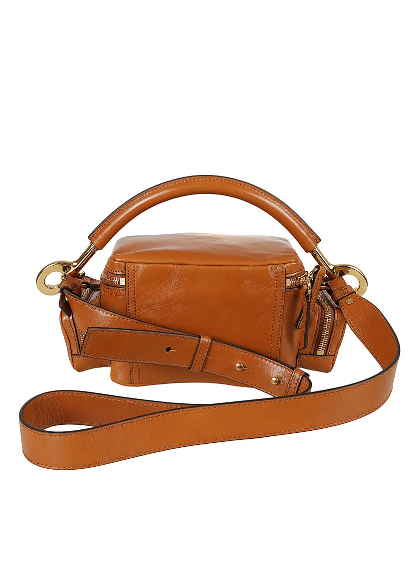 Chloé Structured Shiny Leather Camera Bag