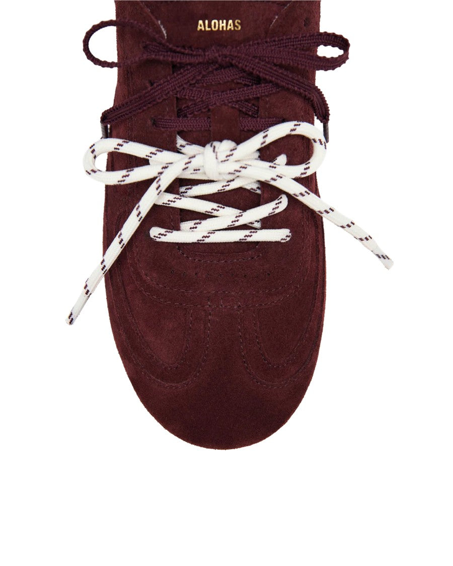 Alohas Tb.24 Burgundy Minimalist Cow Leather Sneakers