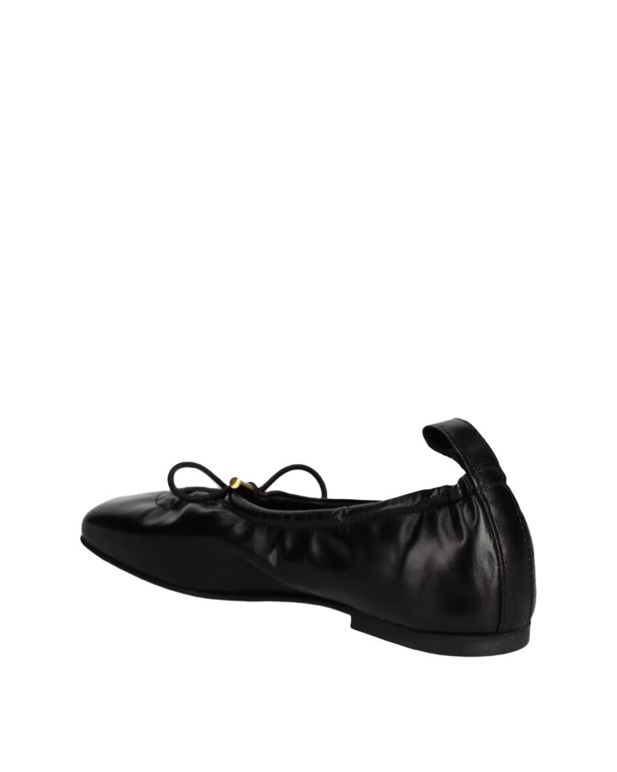 Alohas Ballerina Flat With Square Toe And Adjustable Bow