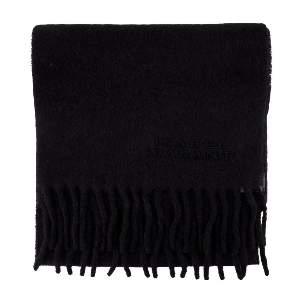 Isabel Marant Firny Gz Scarf With Subtle Embossed Logo Detail