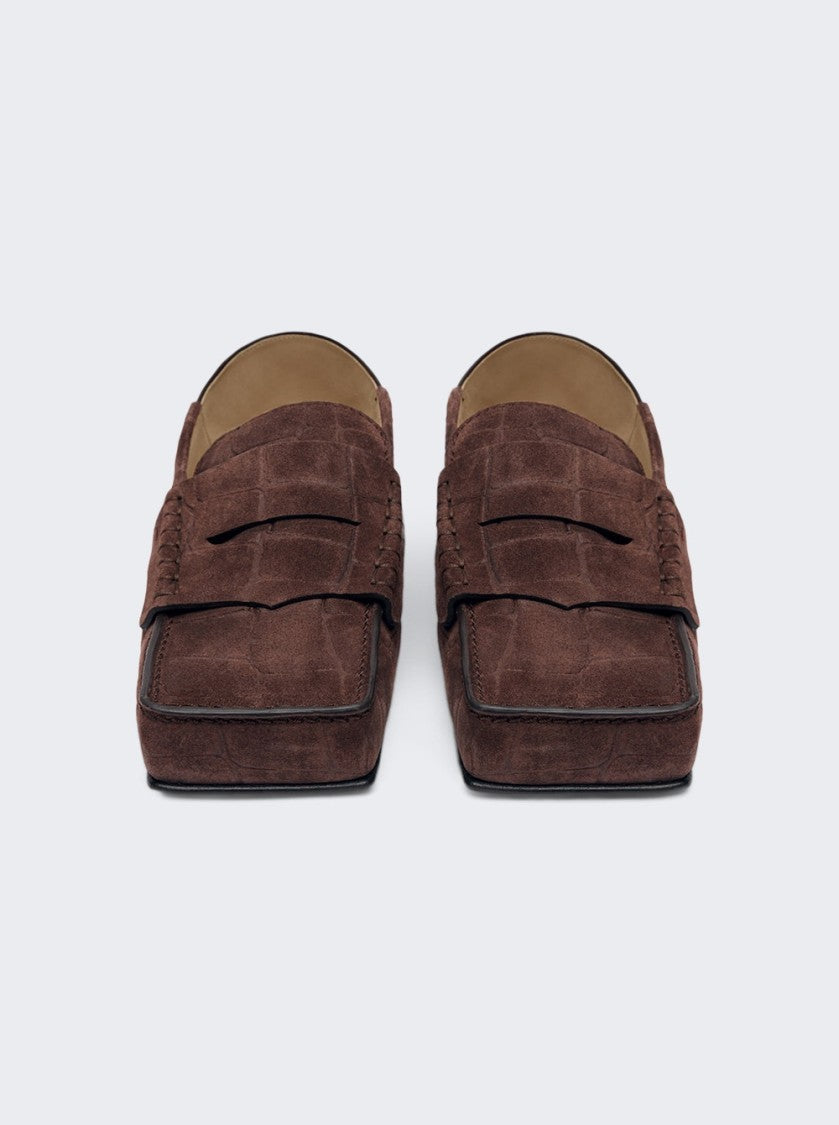 Jacquemus Les Mocassins Carre Dark Brown