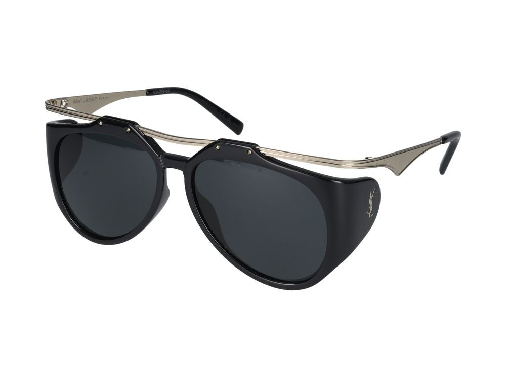 Saint Laurent Sunglasses Saint Laurent Sl M137 Amelia 001 Black Gold Black 55/14/135