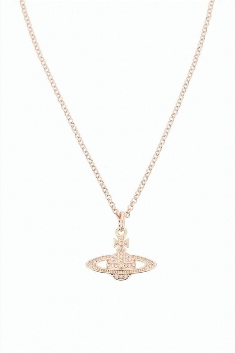 Vivienne Westwood Gold Pendant Necklace With Orb And Cross Charm