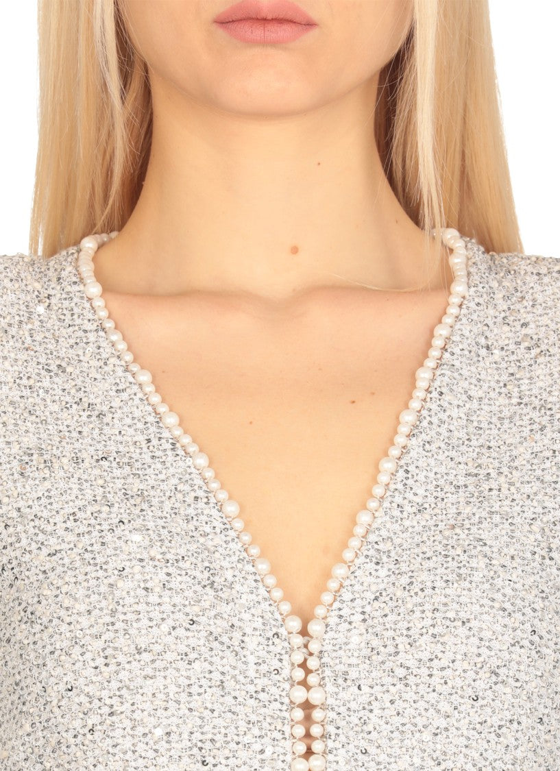 D. Exterior Grey Cotton Blazer